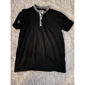 Zaw Wear Collection Clothes men's sz. XXL black henley style shirt. Runs small